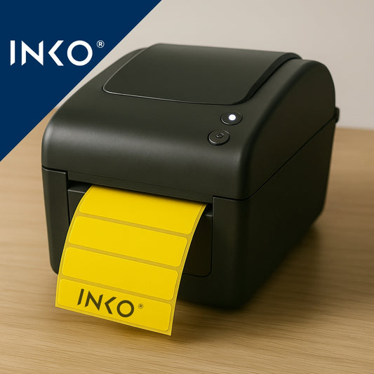 Etiquetas Térmicas 4x1 Pulgadas 102x25mm Amarillo