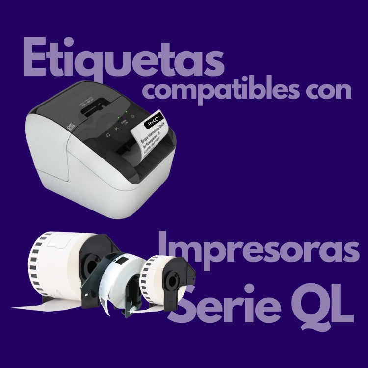 Etiquetas Compatibles con Brother Serie QL DK