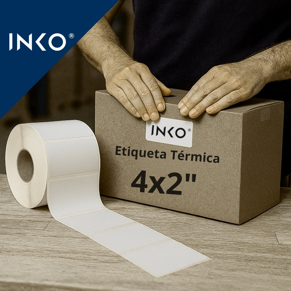 Etiquetas Térmicas 4x2 Pulgadas 102x51mm – INKO TECNOLOGIA