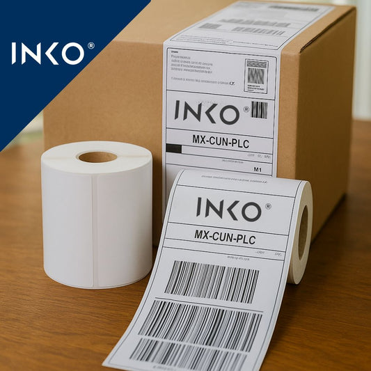 Etiquetas Térmicas 4x8 Pulgadas 102x204mm Guía de Paquetería Envíos