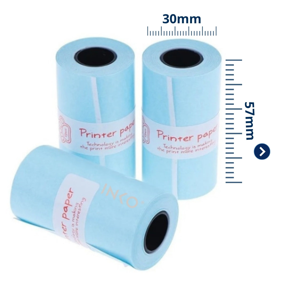 Rollos de Papel Térmico 57x30mm Colores