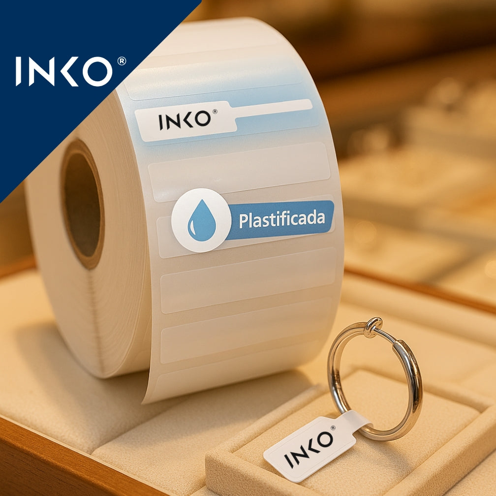 Etiquetas Térmicas 63x22mm Joyería Cola de Rata