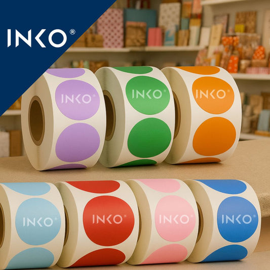 Etiquetas Térmicas 51x51mm Círculo Colores