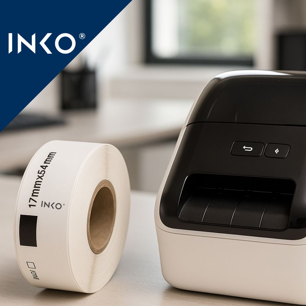 Etiquetas Térmicas DK1204 17x54mm Compatible con Brother SeriesQL